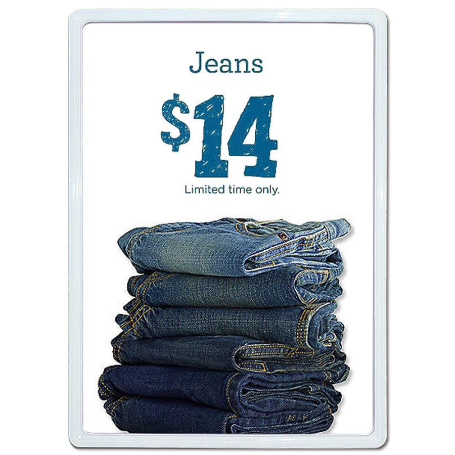 Flex Plastic Preisrahmen doppelseitig - A5 - wei&szlig;