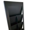 Design Stand Prospekthalter aus Stahl A4/M65 mit 6/12 Taschen, schwarz #5
