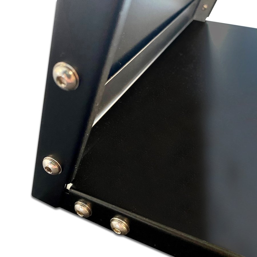 Design Stand Prospekthalter aus Stahl A4/M65 mit 6/12 Taschen, schwarz