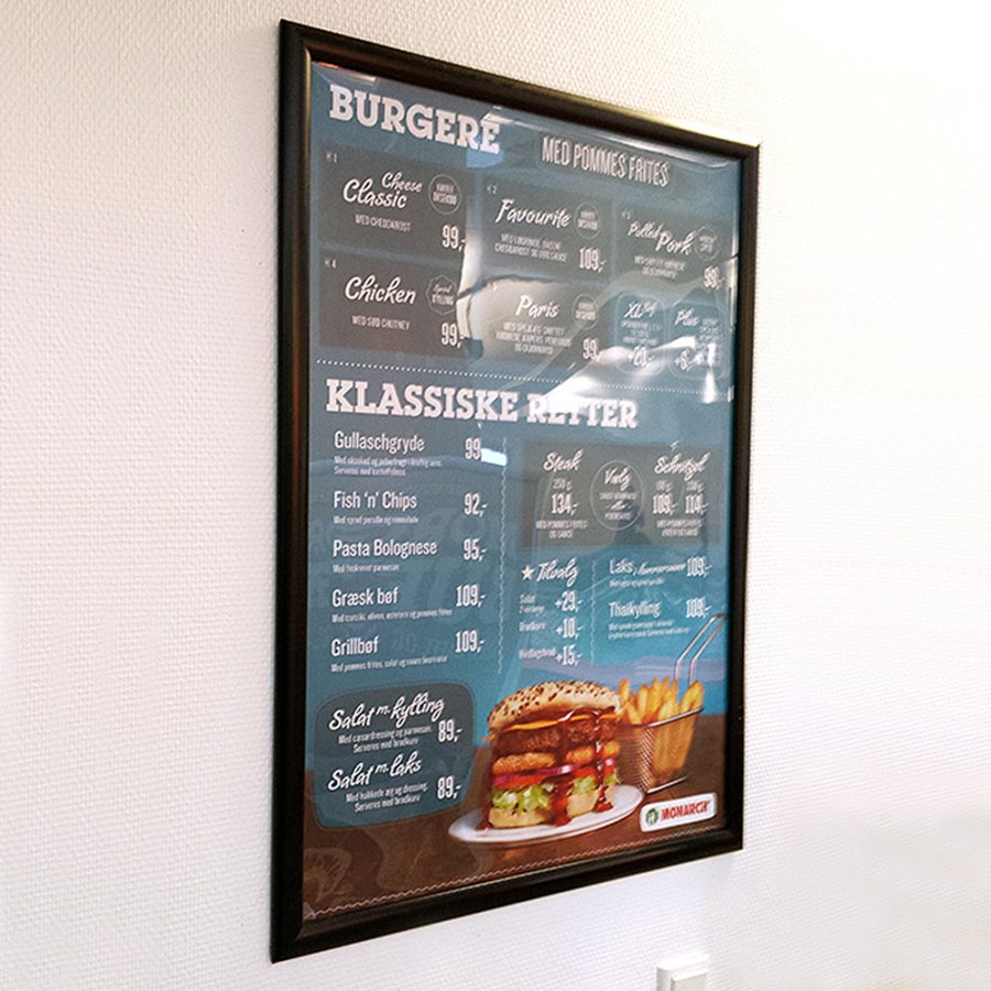 Klapprahmen mit 25mm Aluminiumprofil, schwarz - 70x100 cm