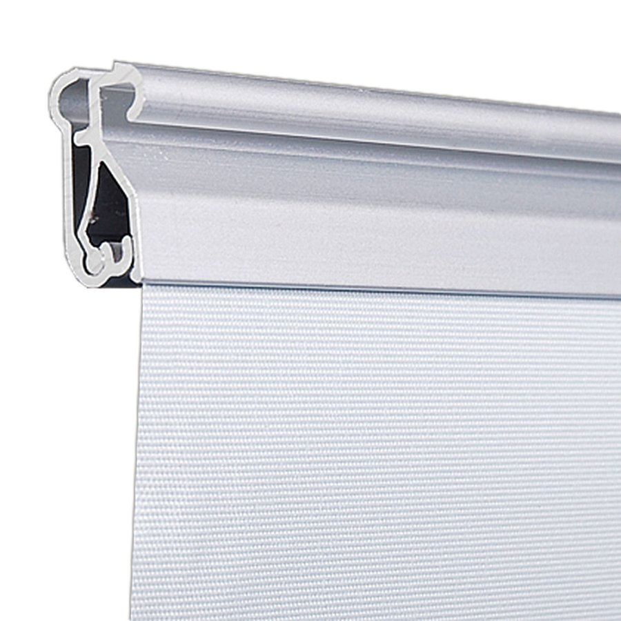 Euro-Roll-up-Kassette, einseitig, 85 x 220 cm - Silber