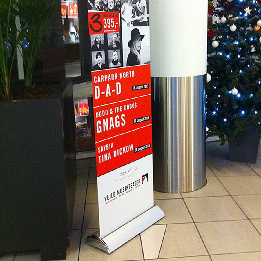 Deluxe Roll-up, einseitig, 85 cm, Alu