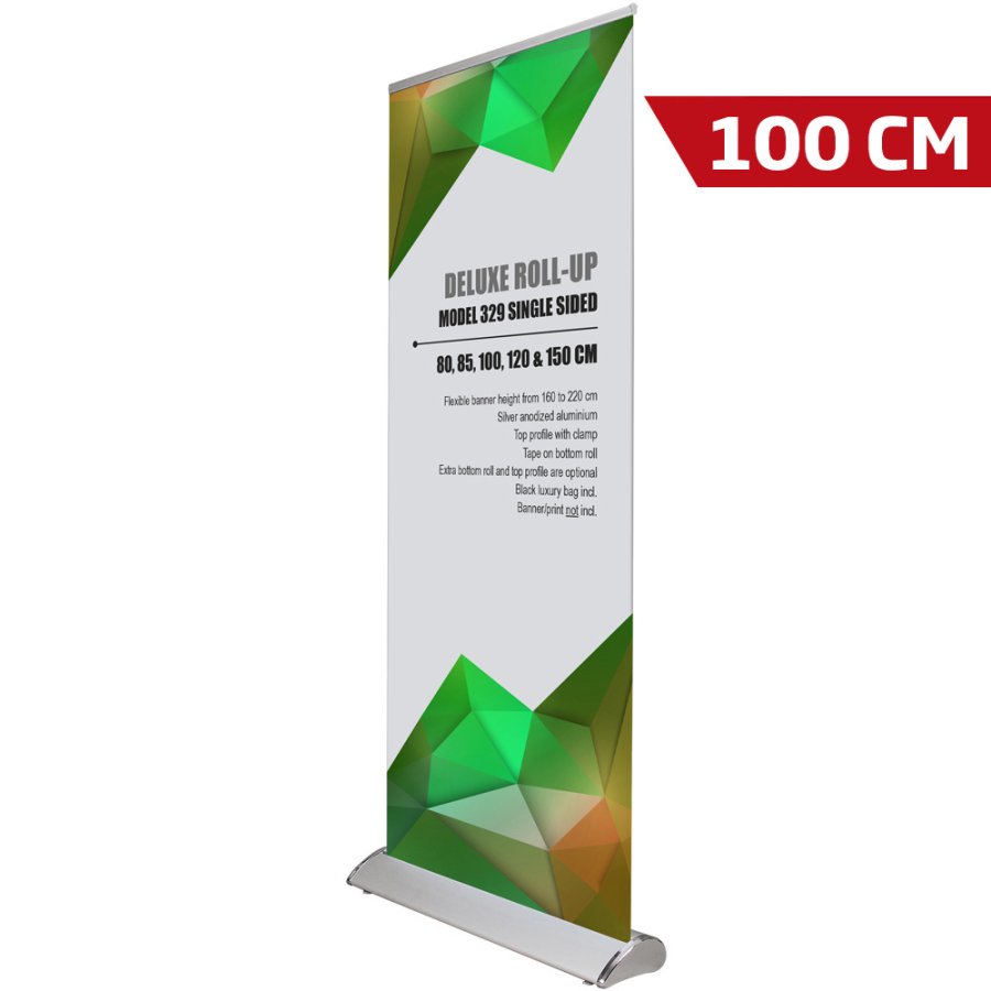 Deluxe Roll-up, einseitig, 100 cm, Alu