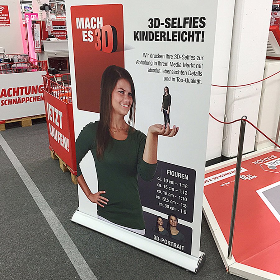 Deluxe Roll-up, einseitig, 150 cm, Alu