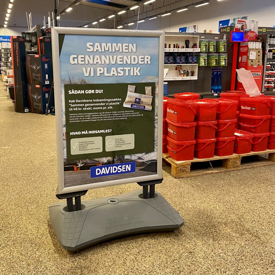 Wind-Sign Waterbase Pro Kundenstopper - Silber - 70x100 cm