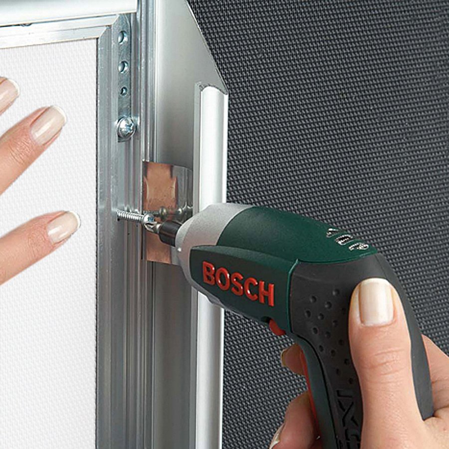 Klapprahmen mit 25mm Aluminiumprofil, Stahloptik - A4