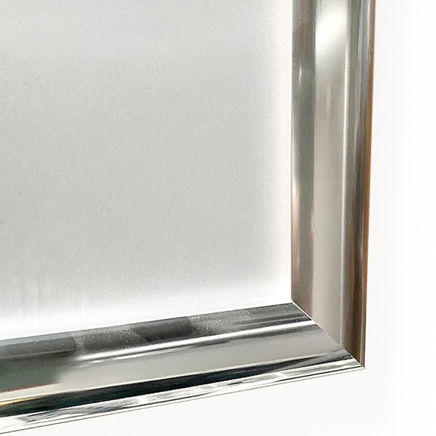 Klapprahmen mit 25mm Aluminiumprofil, Stahloptik - 70x100 cm