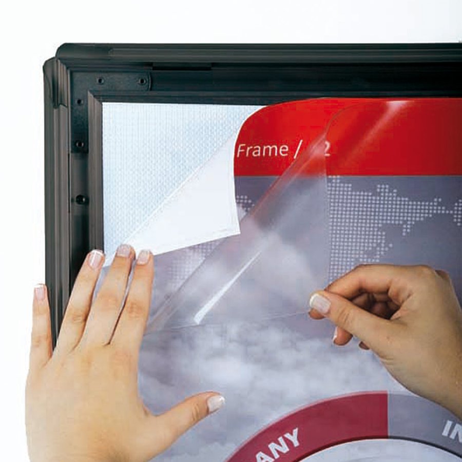 Klapprahmen mit 40mm Antik-Aluminiumprofil, schwarz - 50 x 70 cm