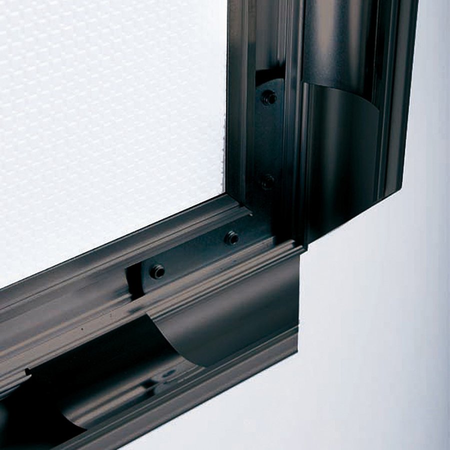 Klapprahmen mit 40mm Antik-Aluminiumprofil, schwarz - A1