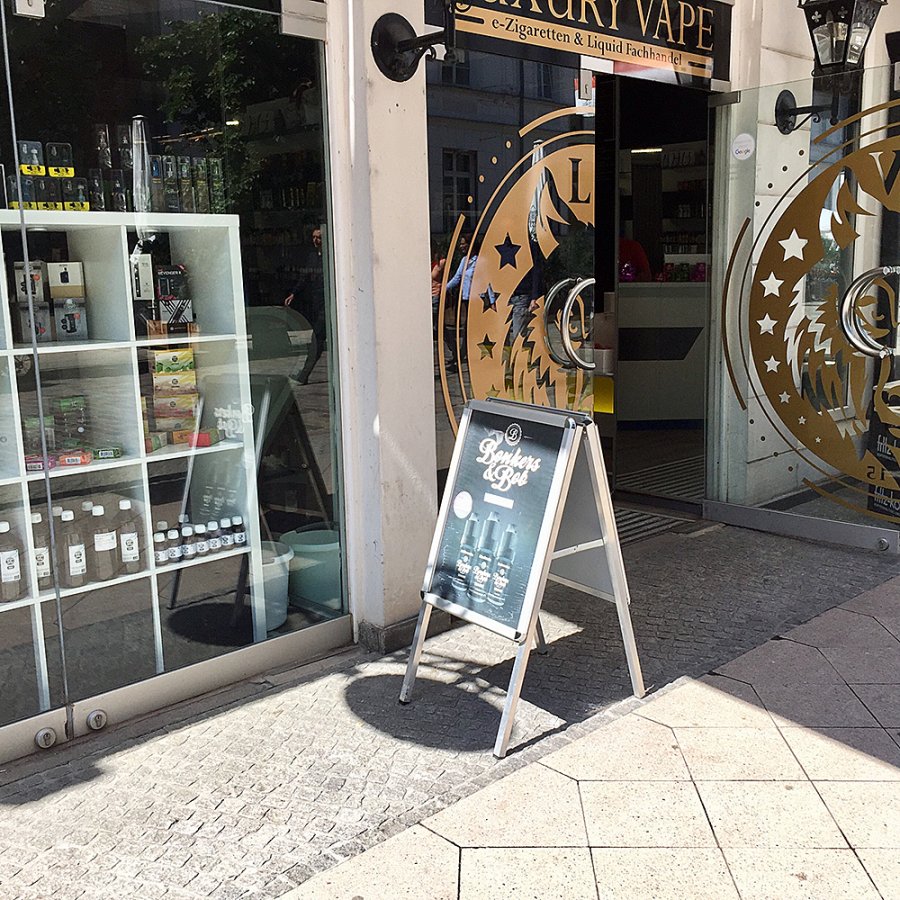 Alu-Line Rondo Kundenstopper - A2 - Silber