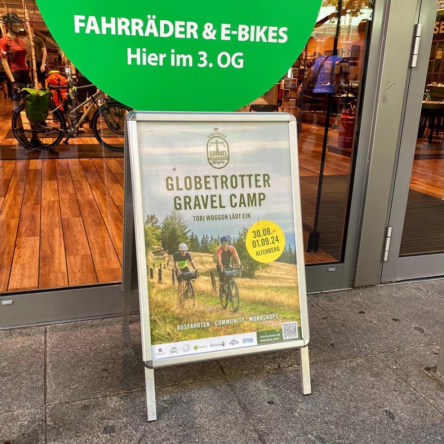 Alu-Line Rondo Kundenstopper - A0 - Silber