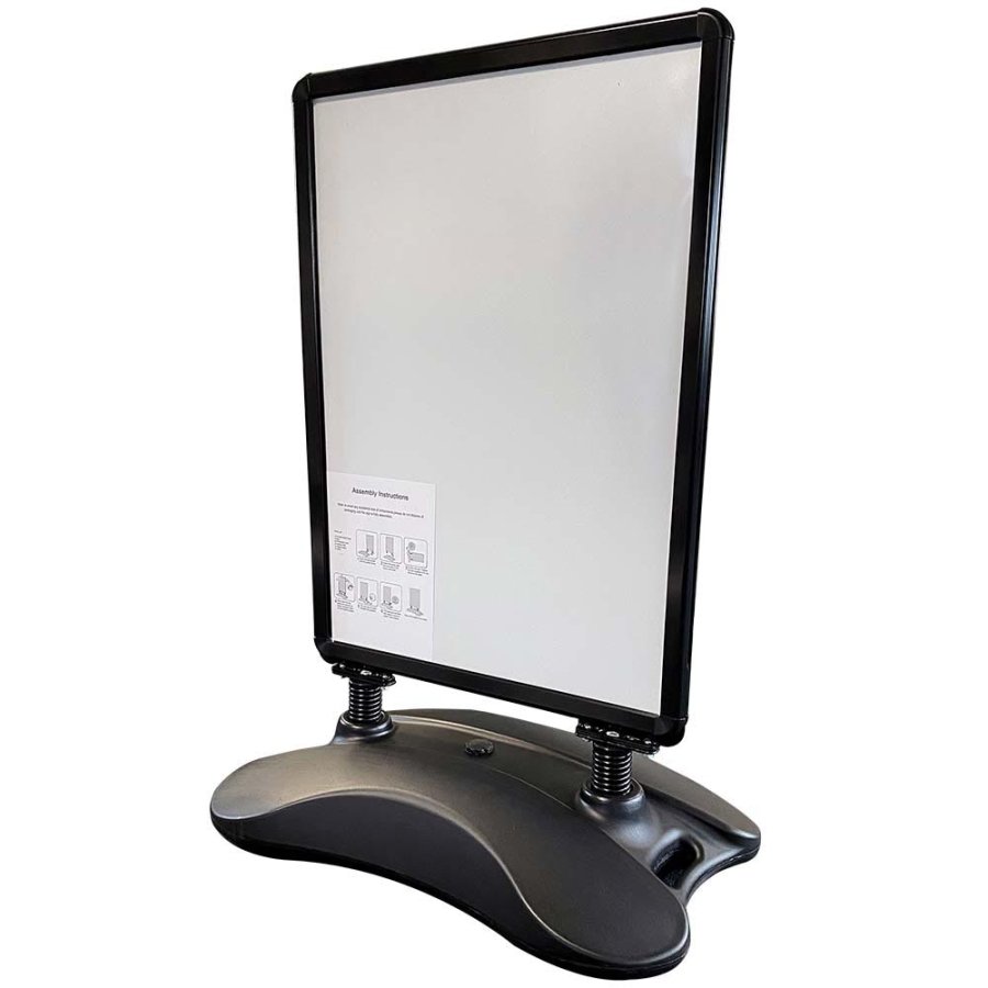 Wind-Sign Waterbase Basic Kundenstopper 32mm (R) 50x70cm - Schwarz