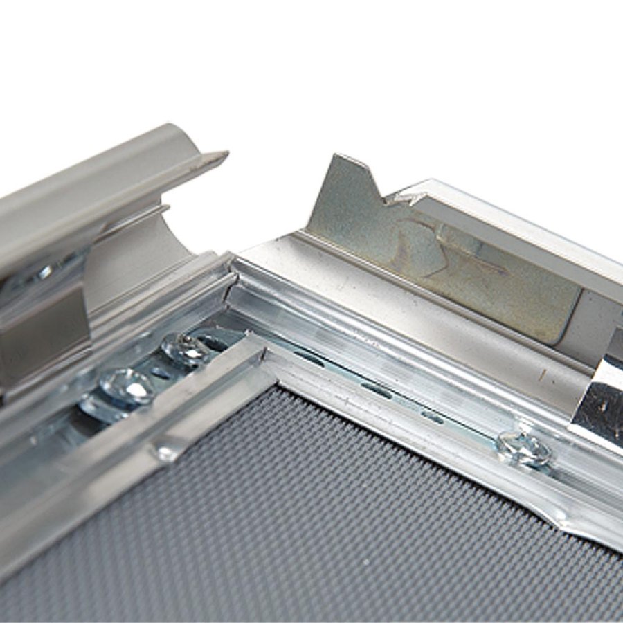 Abschlie&szlig;barer Klapprahmen mit 32mm Aluminiumprofil, silber - A3