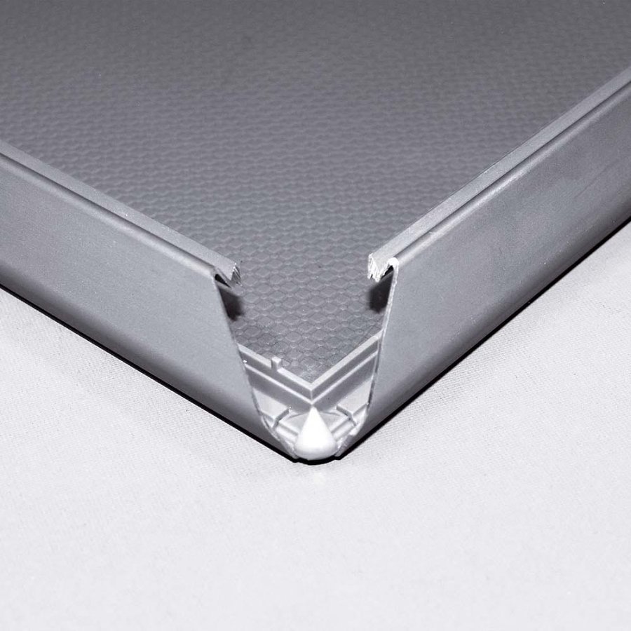 Abschlie&szlig;barer Klapprahmen mit 32mm Aluminiumprofil, silber - A2