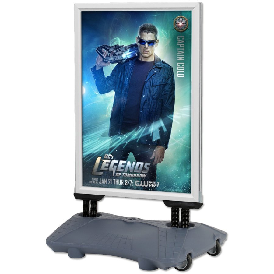 Wind-Sign Waterbase Budget Kundenstopper - 50x70 cm - Silber