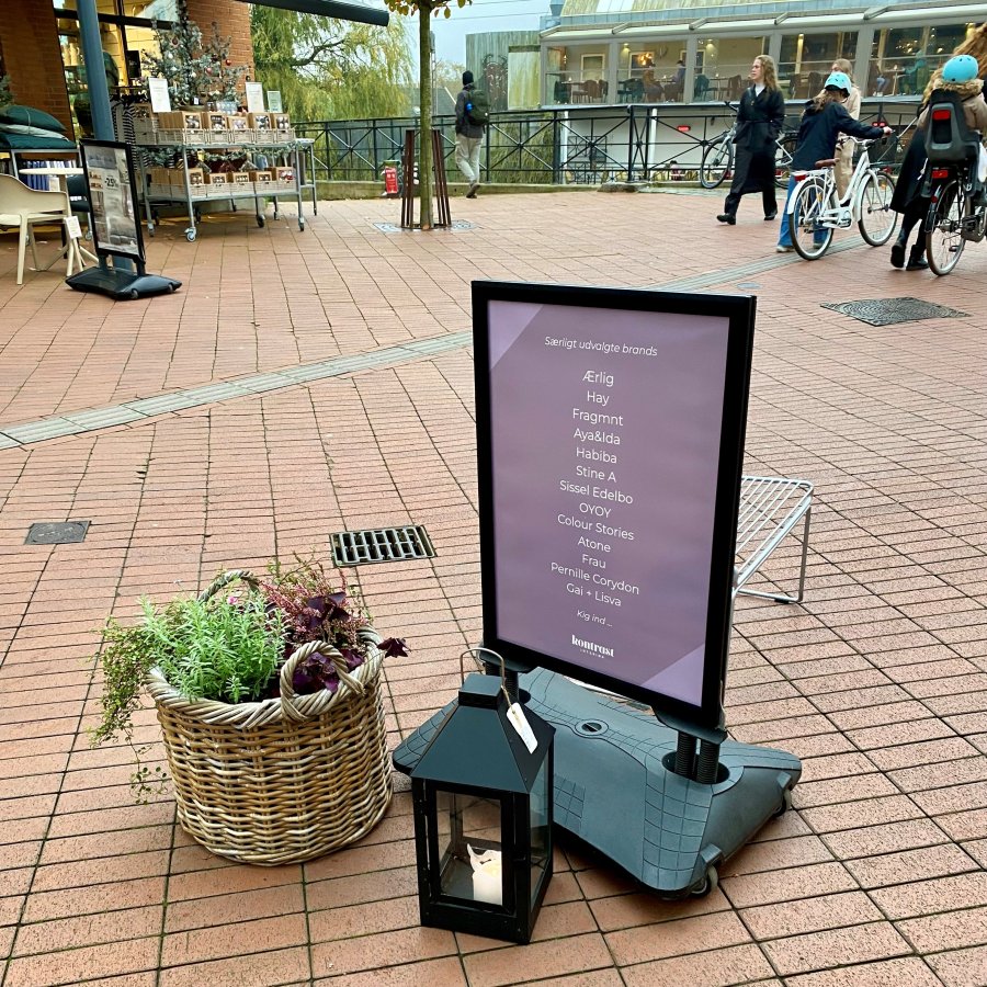 Wind-Sign Waterbase Budget Kundenstopper - 50x70 cm - Silber