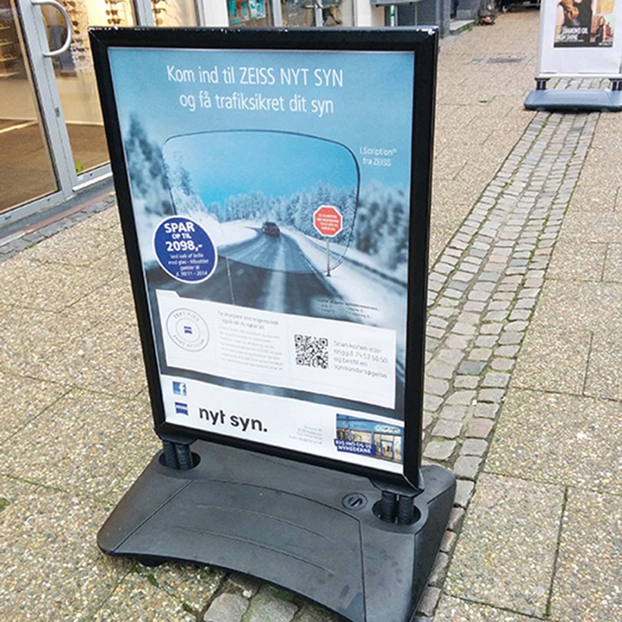 Wind-Sign Waterbase Budget Kundenstopper - A1 - schwarz