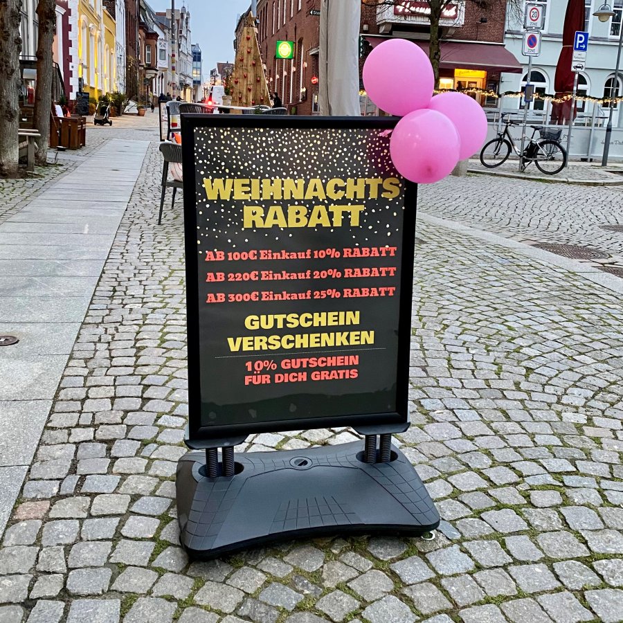 Wind-Sign Waterbase Budget Kundenstopper - A1 - schwarz