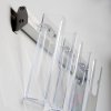 Prospekthalter f&uuml;r die Wand, Aluminiumleiste mit 3 Stk. M65 Acrylhalter #4