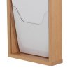 Wandbrosch&uuml;renhalter aus Holz. Naturholz. 5xA4 #4