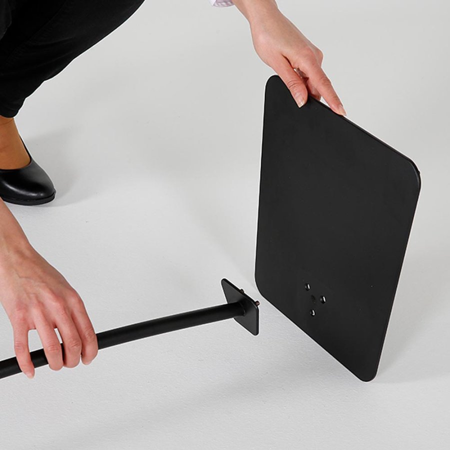 Infostand Curved schwarz A4