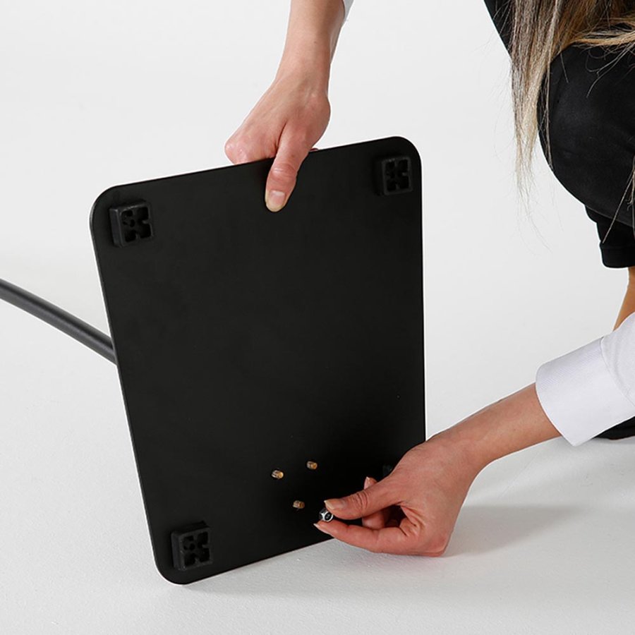 Infostand Curved schwarz A4