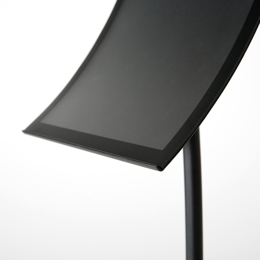 Infostand Curved schwarz A3