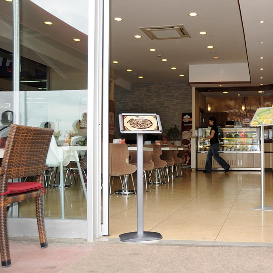 Expo-Infost&auml;nder - A3 - Silber