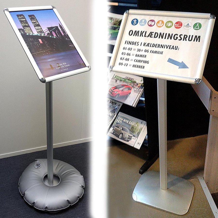 Expo-Infost&auml;nder - A3 - Silber