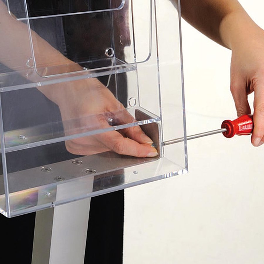 S&auml;ulenProspektst&auml;nder vertikal - 3xA4 - 21x29,7 cm