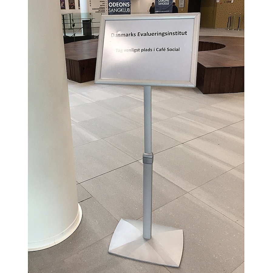 Flex Infost&auml;nder verstellbar - A4 - Silber