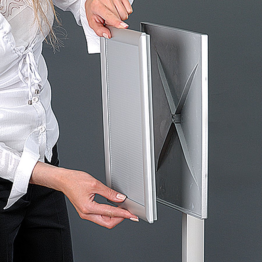 Flex Infost&auml;nder verstellbar - A2 - Silber