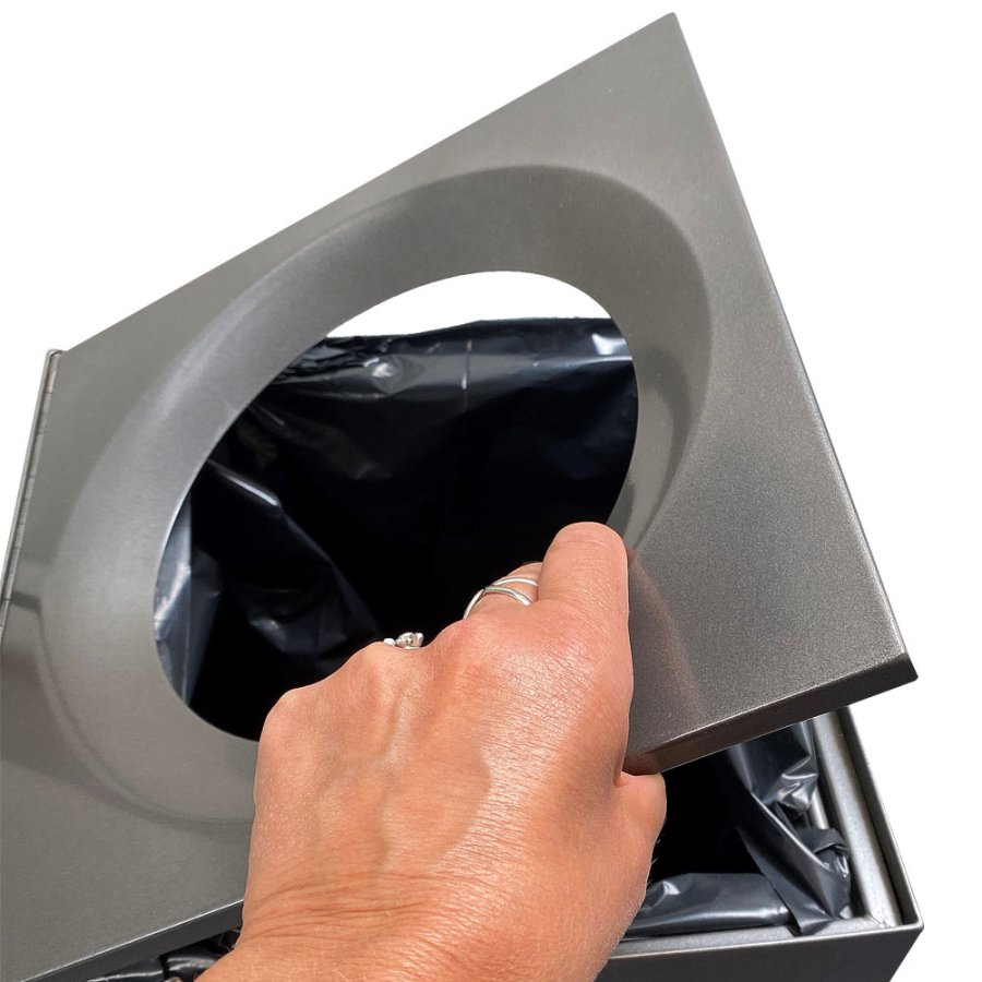 Grauer Abfallbeh&auml;lter - 120 Liter