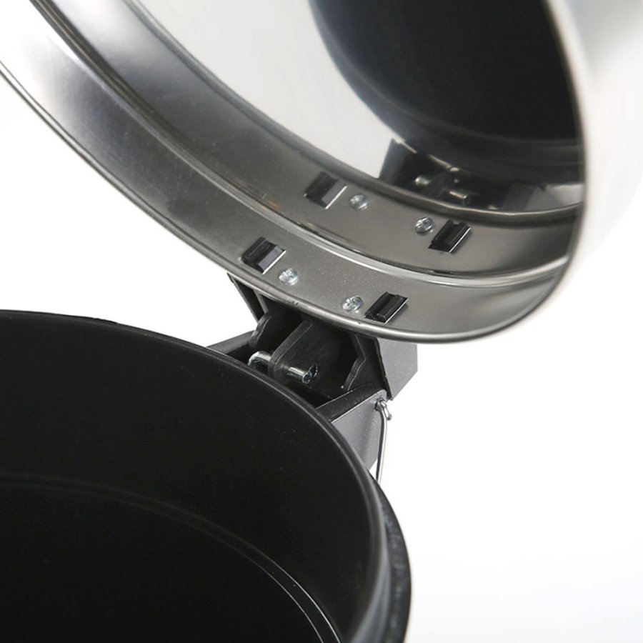 Pedal-M&uuml;lleimer, 20 l - Silber