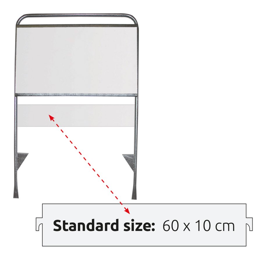 Logo schild 60 x 10 cm f&uuml;r Estate Sign Standard