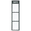 Informationstafel, Info Module, anthrazitgrauer Plastik, mit APET-Frontplatte, 3 x A4 #3