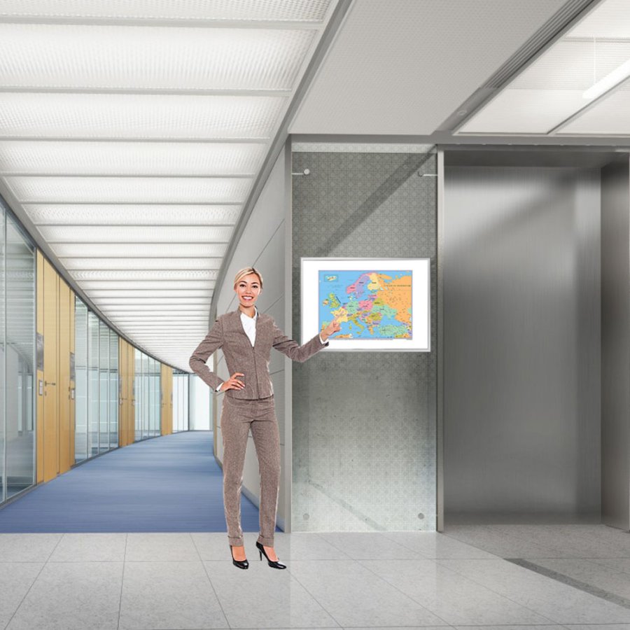 Whiteboard mit Europakarte - 103 x 73 cm