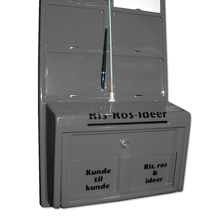 Info-Modultafel aus Kunststoff mit APET-Frontplatten, anthrazit -16xA6