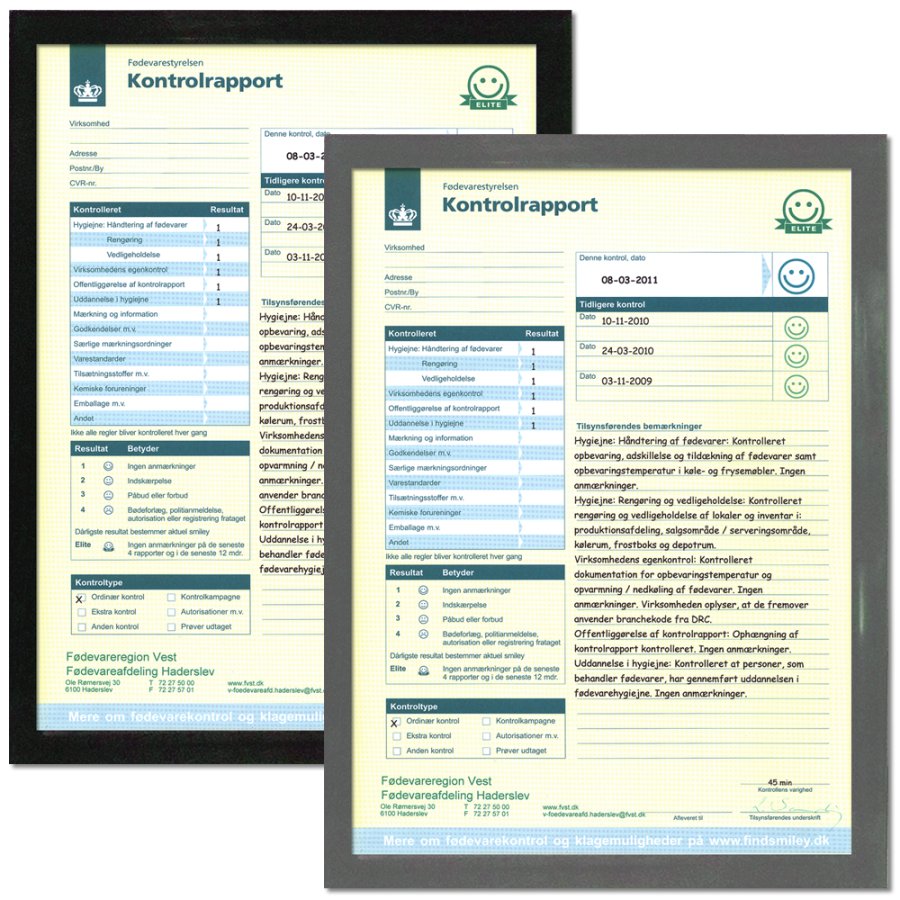 Fensterrahmen doppelseitig - A4 - schwarz