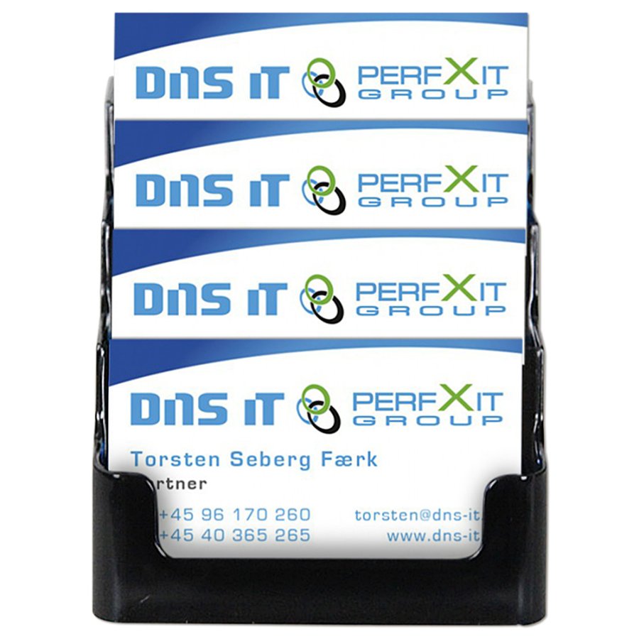 Multi-Visitenkartenhalter X4 - Schwarz