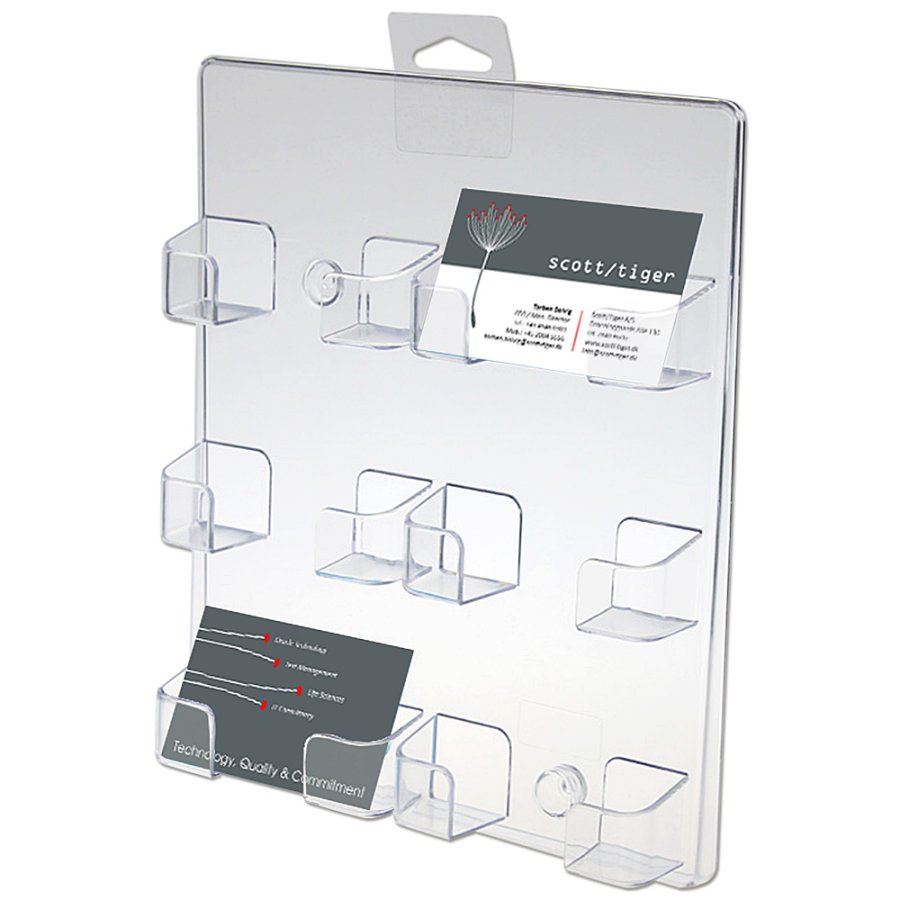 Visitenkartenhalter f&uuml;r die Wand X 6