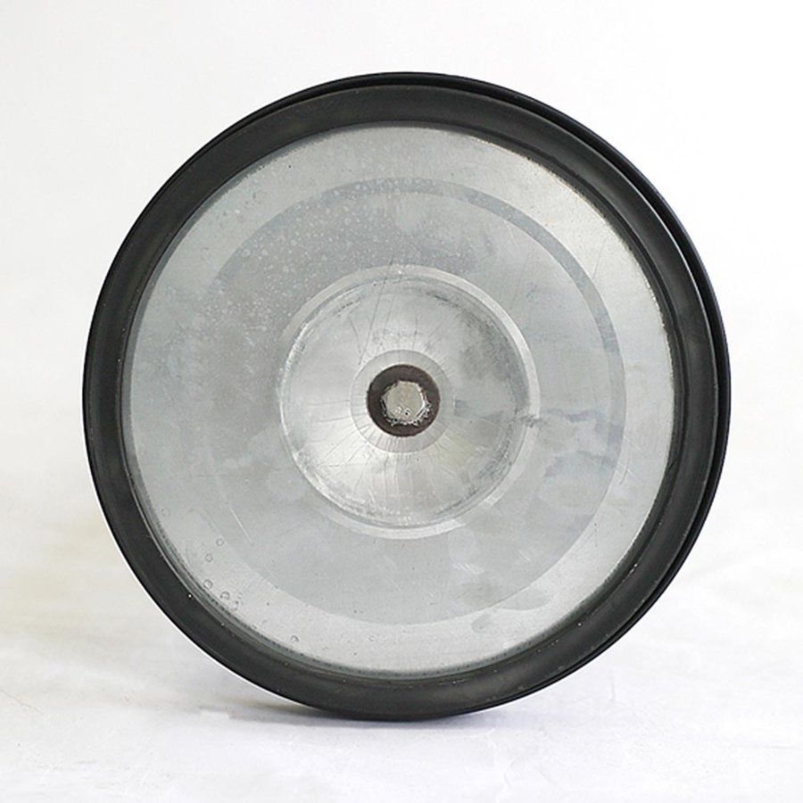 Silberner Absperrpfosten, St&auml;nder mit 3 m rotem Band