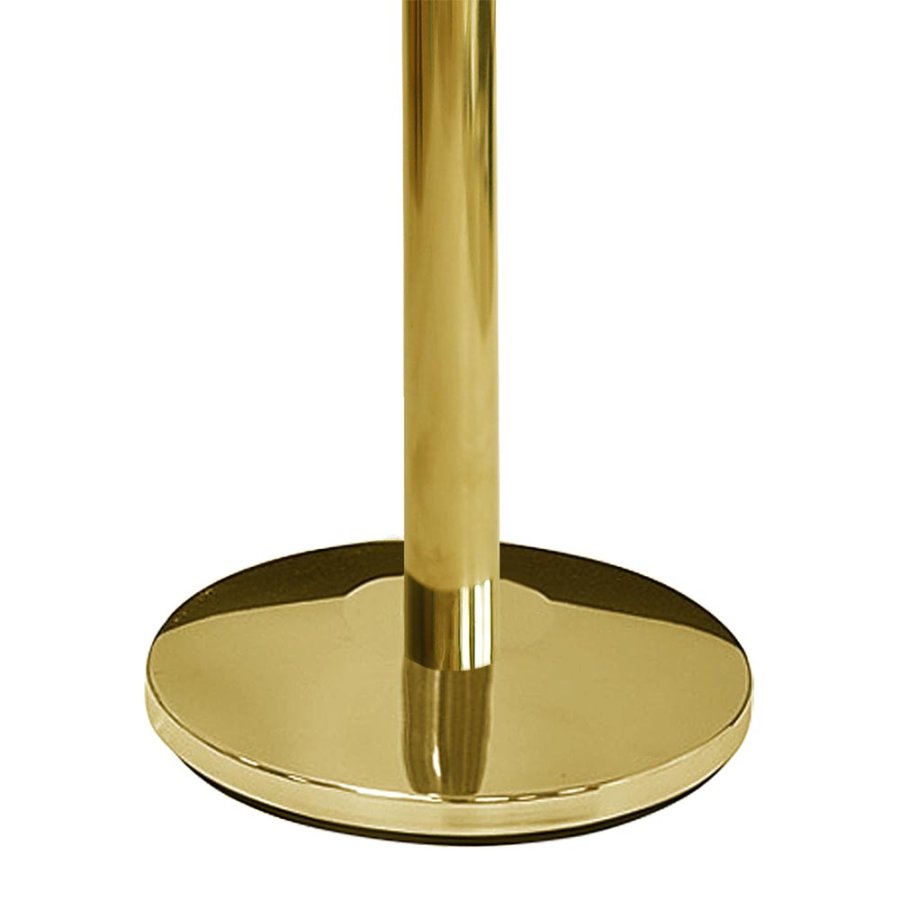 Crowd Barrier, Seil, Gold. Basis, Stange und Spitze f&uuml;r Seil