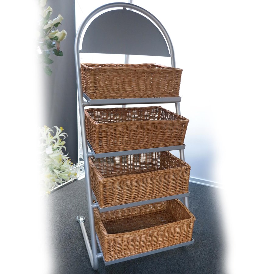 Shop Impulz 2 Verkaufsdisplay mit 4 quadratischen K&ouml;rben