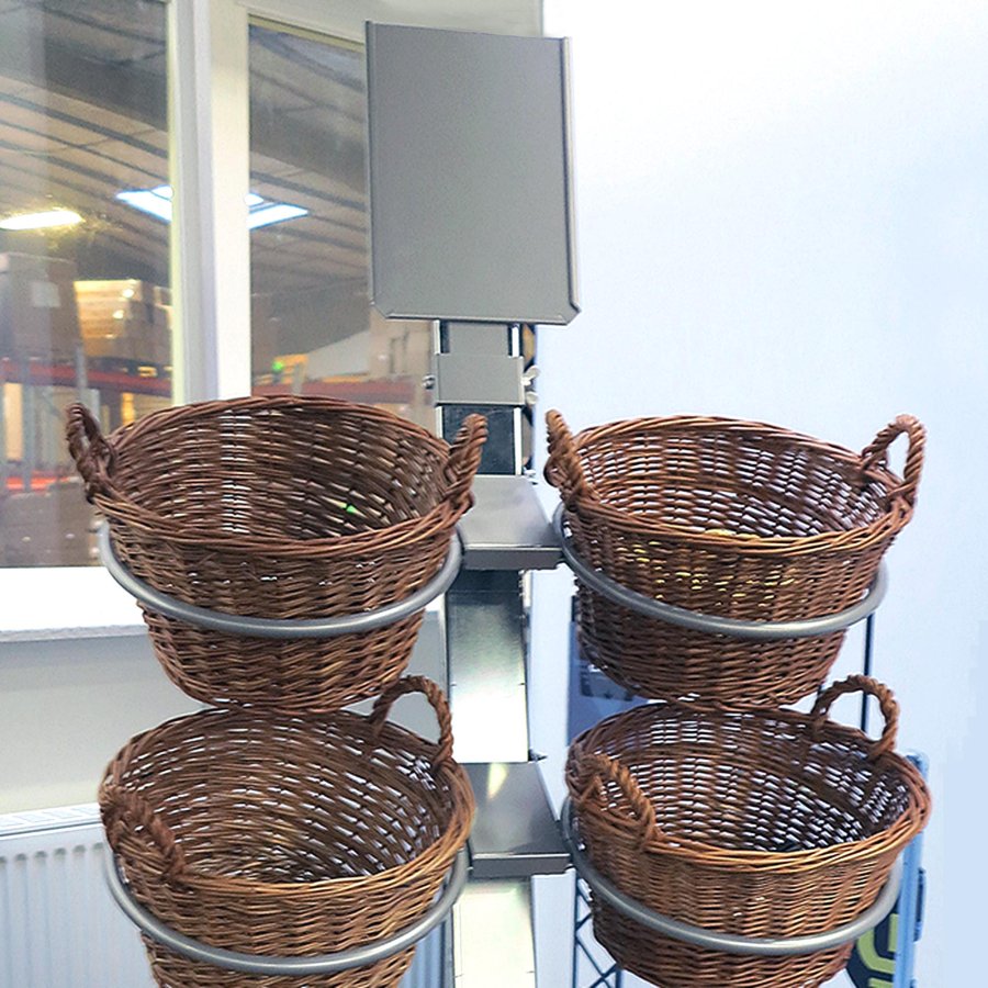 Shop Impulz 3 Verkaufsdisplay mit 8 runden K&ouml;rben