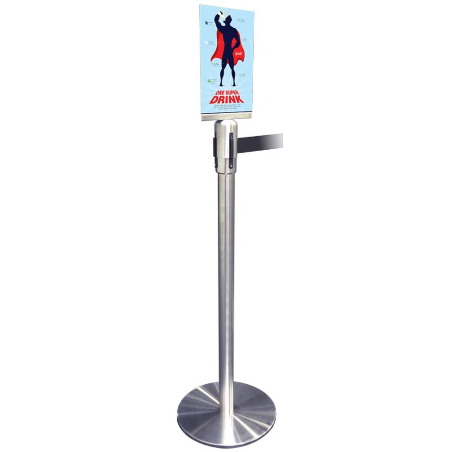 Crowd Control-Anschluss f&uuml;r Gurtsystem - Silber