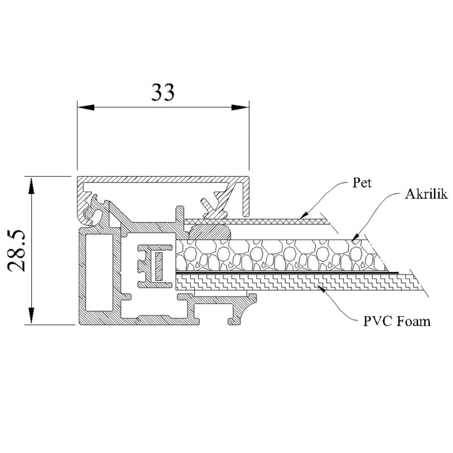 Crown LED Out Box, einseitig, 70 x 100 cm