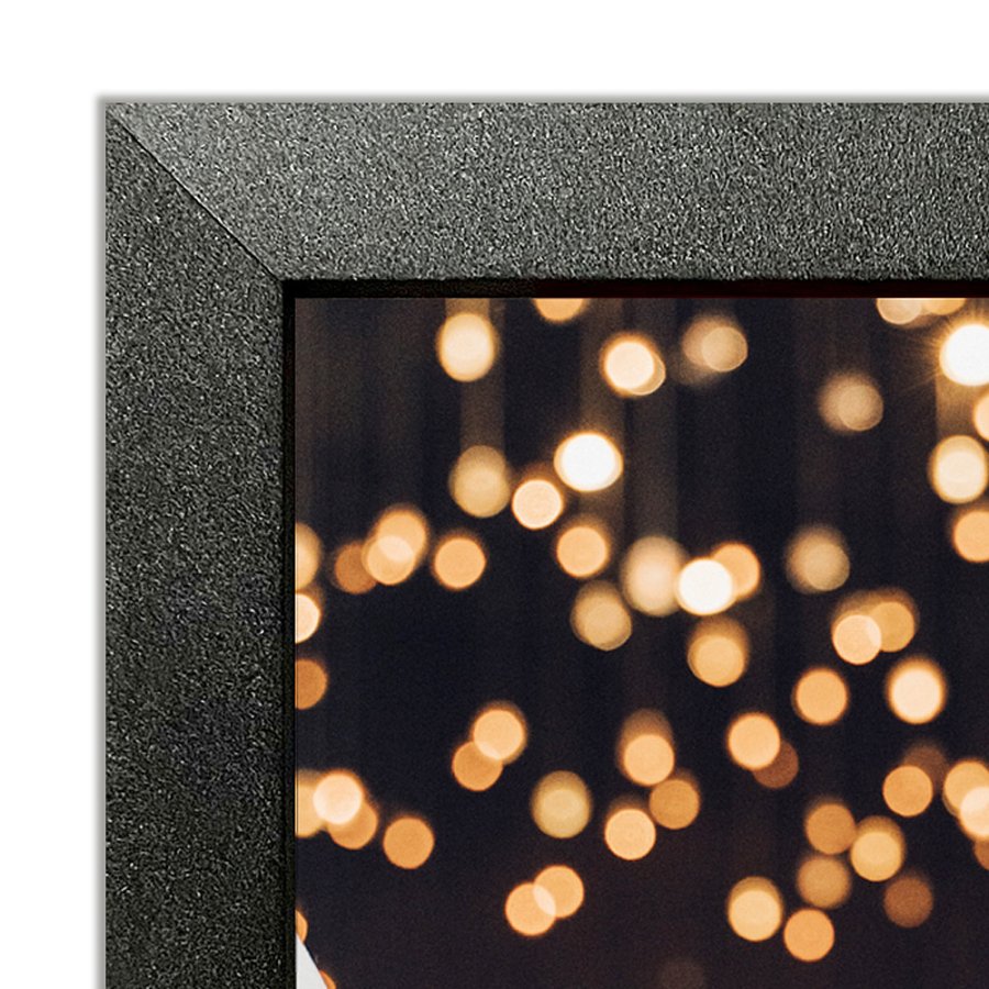 CROWN Klapprahmen mit 33mm Aluminium-Flachprofil, schwarz - A5