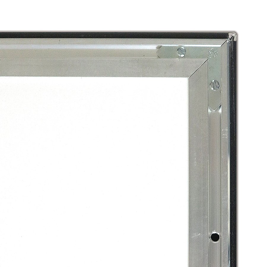 CROWN Klapprahmen mit 33mm Aluminium-Flachprofil, schwarz - A4