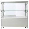 Vitrine - Showcase Counter Duo Glasvitrine mit Unterschrank, LED-Licht und Schloss - Silber #3
